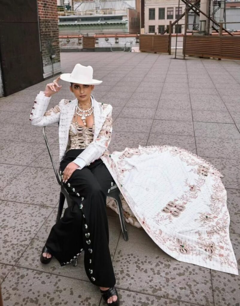 Isha Ambani Shines at the 2025 Met Gala in Anamika Khanna Couture