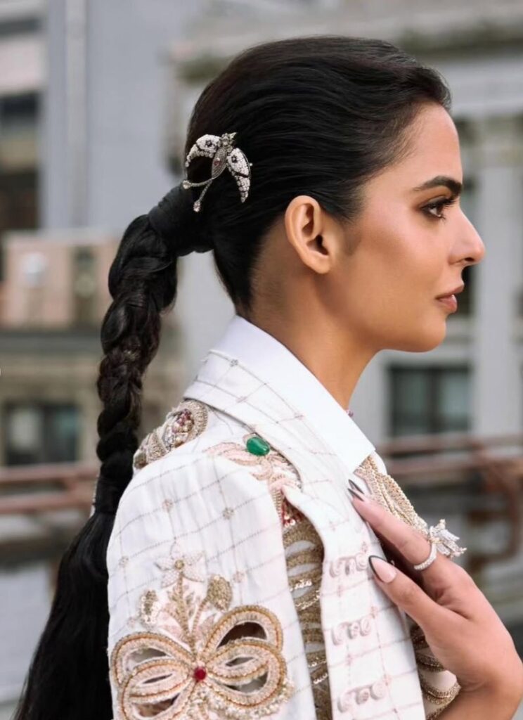 Isha Ambani Shines at the 2025 Met Gala in Anamika Khanna Couture